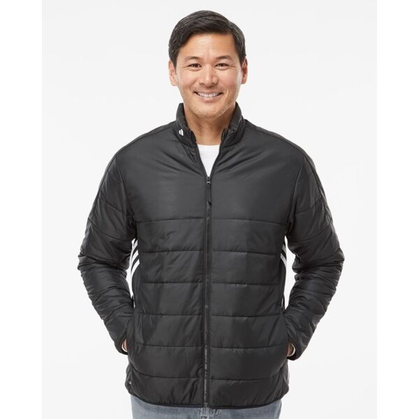 Men's 3-Stripes Puffer Full-Zip Jacket Thumbnail