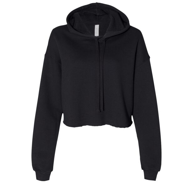 Women's Crop Fleece Hoodie Sweatshirt Thumbnail
