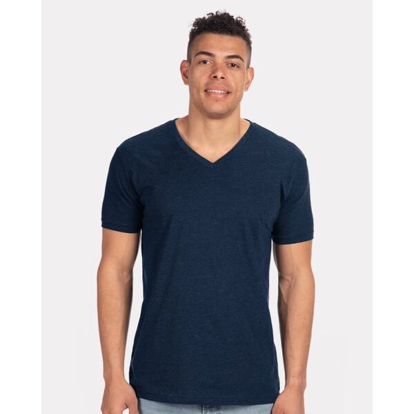 Men's CVC V-Neck T-Shirt Thumbnail