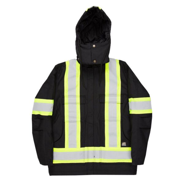 Tall Safety Striped Arctic Insulated Chore Coat Thumbnail