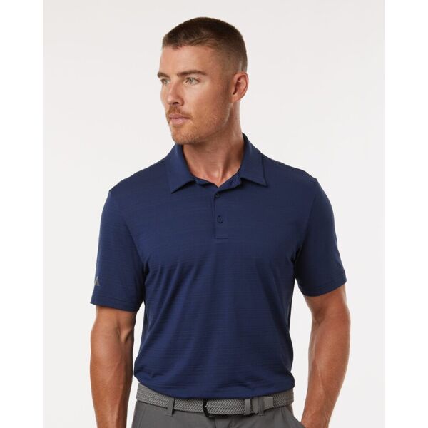 Men's Textured Stripe Polo Thumbnail