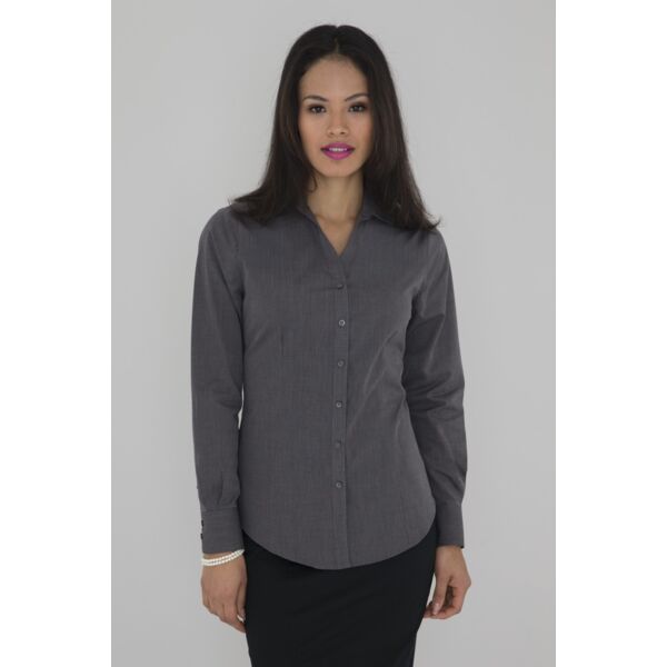 COAL HARBOUR® TEXTURED CROSSHATCH WOVEN LADIES' SHIRT Thumbnail