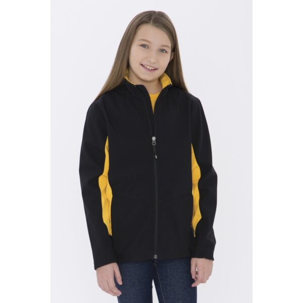 COAL HARBOUR® EVERYDAY COLOUR BLOCK WATER REPELLENT SOFT SHELL YOUTH JACKET Thumbnail