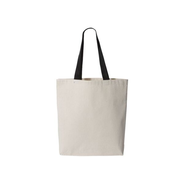 11L Canvas Tote with Contrast-Color Handles Thumbnail