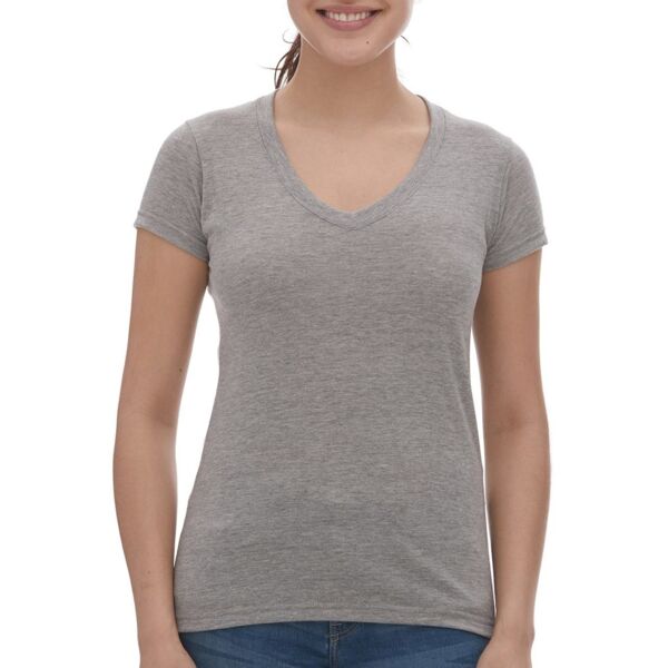 Women's Deluxe Blend V-Neck T-Shirt Thumbnail